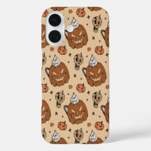 Funda iPhone 16 Grito de calabaza - Horror de Halloween
