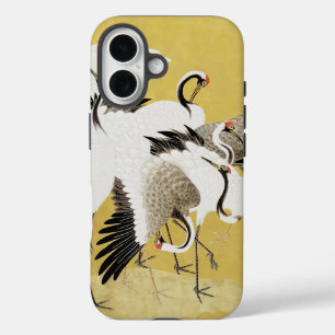 Funda iPhone 16 Grullas Japonesas Vintage Pájaro Clásico