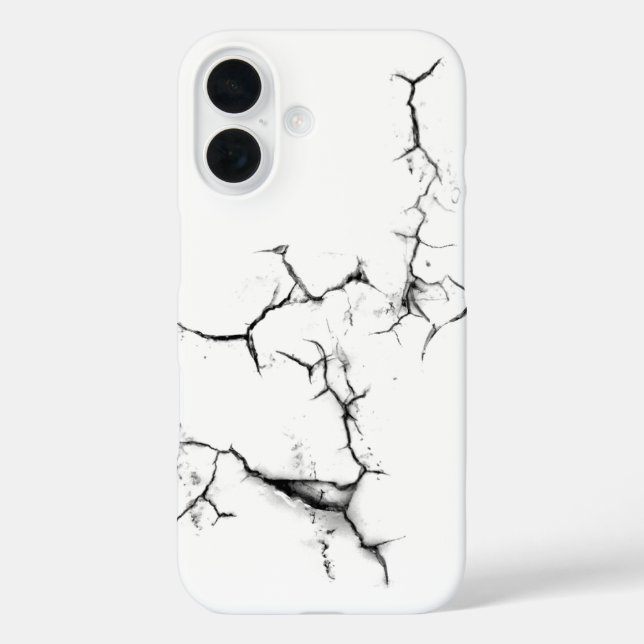 Funda iPhone 16 Grunge de dibujo de artes visuales, textura gruesa (Reverso )
