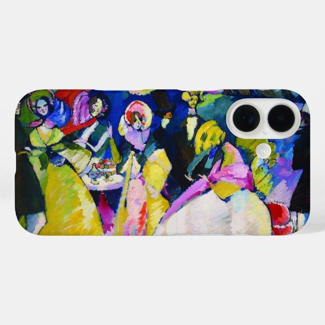 Funda iPhone 16 Grupo de Crinolines por Wassily Kandinsky (Reverso (Horizontal))