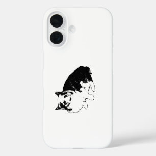 Funda iPhone 16 Guardia de Corgi con luz de linterna