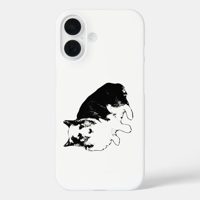 Funda iPhone 16 Guardia de Corgi con luz de linterna (Reverso )