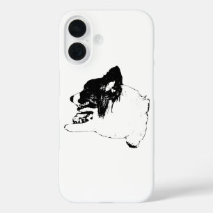 Funda iPhone 16 : Guardián leal de Corgi en tinta