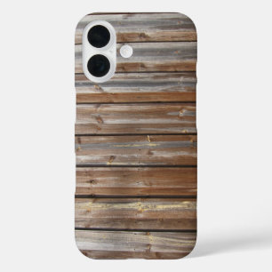 Funda iPhone 16 Guay de textura de madera único