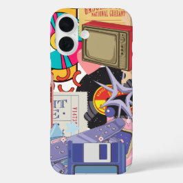 Funda iPhone 16 Guay estético retro vintage Y2 K/90
