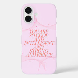 Funda iPhone 16 Guay, fuerte, feroz, jefe Chica, Inspirador