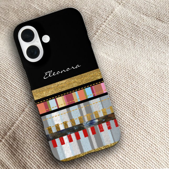 Funda iPhone 16 Guay Stripes Black (Subido por el creador)