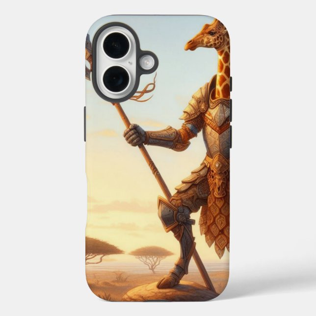 Funda iPhone 16 Guerrero de Giraffe (Reverso )
