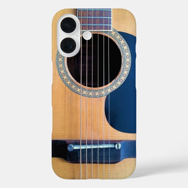 Funda iPhone 16 Guitarra Acústica Dreadnought (Reverso )
