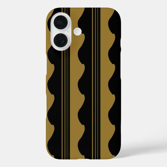 Funda iPhone 16 Guitarra dorada (Reverso )