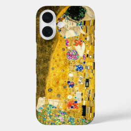 Funda iPhone 16 Gustav Klimt Kiss / Valentine's Day Romantic Art