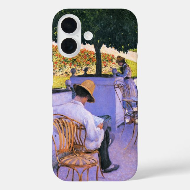 Funda iPhone 16 Gustave Caillebotte - Los árboles Naranjas (Reverso )
