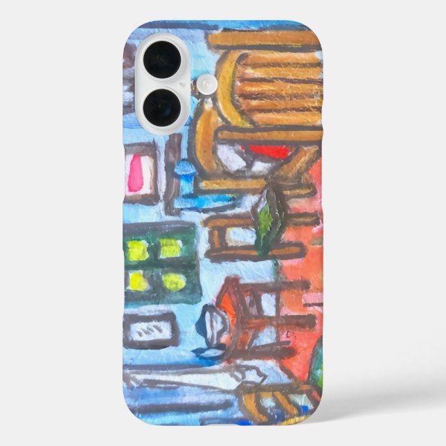 Funda iPhone 16 Habitación de Van Gogh mini  (Reverso )