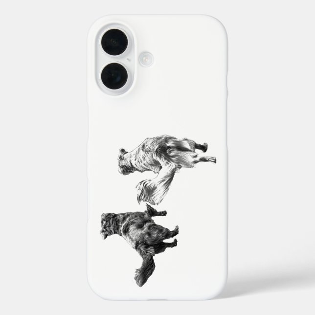 Funda iPhone 16 Hacia la luna de cosecha (Reverso )