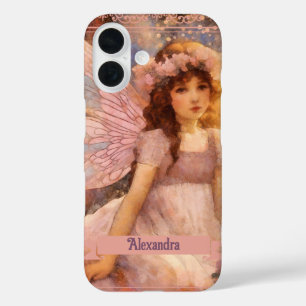 Funda iPhone 16 Hada Caprichosa en un Soñador Jardín Floral Rosa