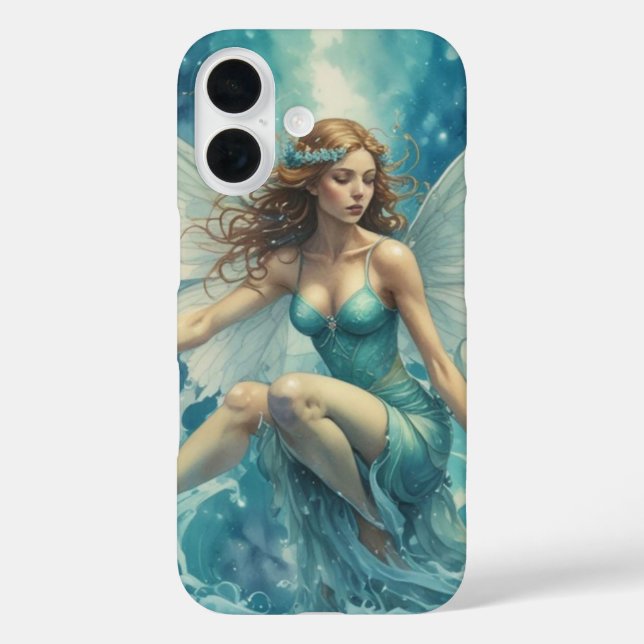 Funda iPhone 16 Hada de Acuario (Reverso )