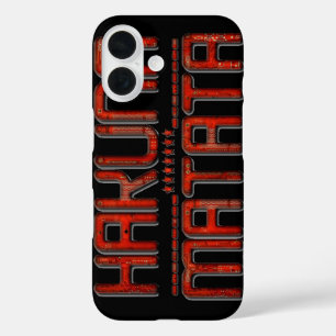 Funda iPhone 16 Hakuna Matata Red Stars Techno