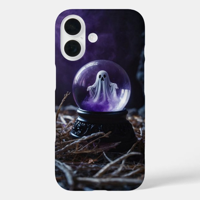 Funda iPhone 16 Halloween de Crystal Ball (Reverso )