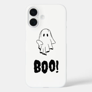 Funda iPhone 16 Halloween Ghost Boo iPhone estuche diseño fijo