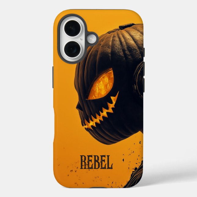 Funda iPhone 16 Halloween Jack o' Lantern (Reverso )