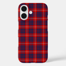 Funda iPhone 16 Hamilton Tartan Red and Royal Blue Plough