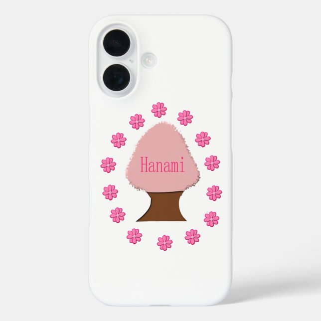 Funda iPhone 16 Hanami Cerezo Japonés (Reverso )