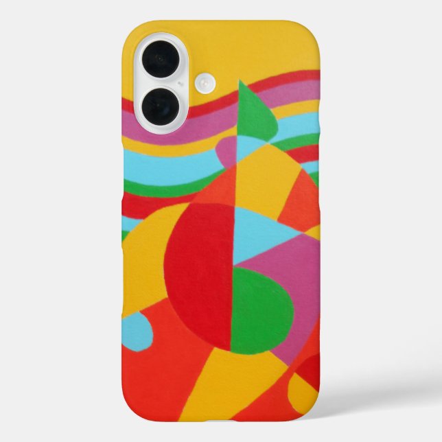 Funda iPhone 16 Happy Colors Abstract Phone Case (Reverso )