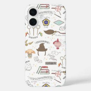 Funda iPhone 16 HARRY POTTER™ Patrón Mágico Pequeño