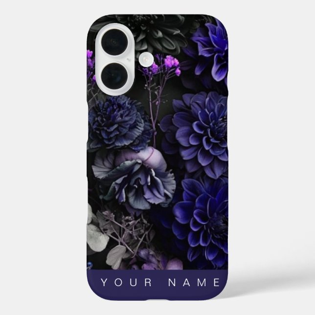 Funda iPhone 16 Hauned Blooms Blue (Reverso )