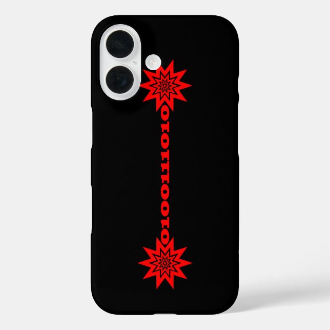 Funda iPhone 16 Haz de datos de luz láser PTP (Reverso )