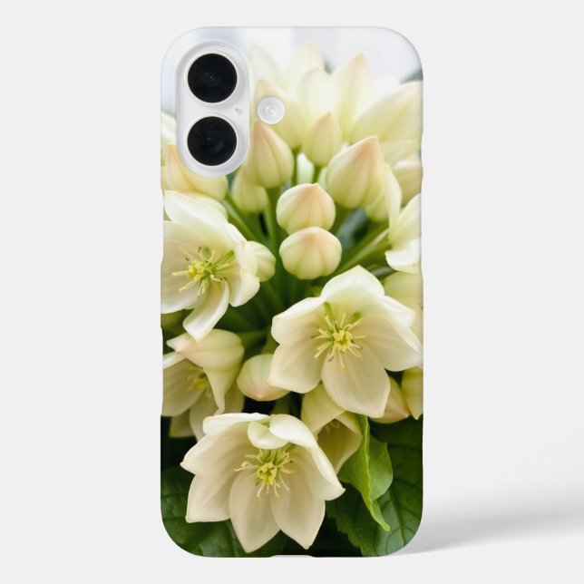 Funda iPhone 16 Hellebores blandos (Reverso )