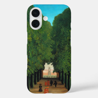 Funda iPhone 16 Henri Rousseau, Avenida en el parque en Saint Clou