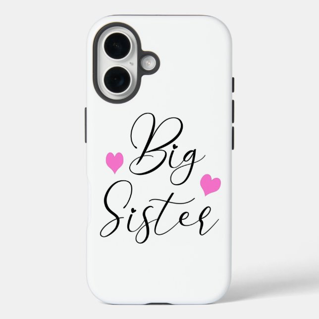 Funda iPhone 16 Hermana Mayor Adorable (Reverso )