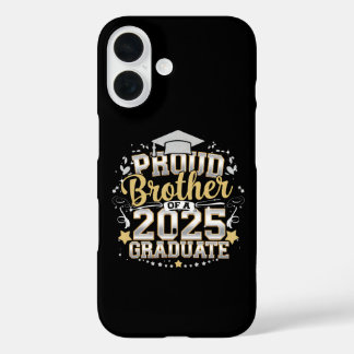 Funda iPhone 16 Hermano Orgulloso De Un Graduado De 2025 Graduació