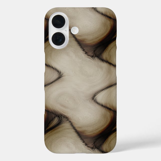 Funda iPhone 16 Hermosa impresión abstracta que deja una impresión (Reverso )