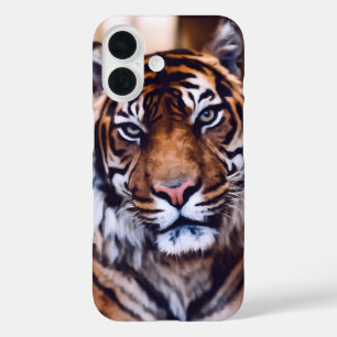 Funda iPhone 16 Hermosa vida silvestre de Tiger Face