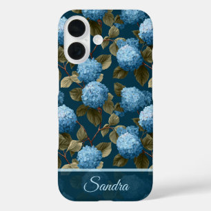 Funda iPhone 16 Hermosas Hortensias Florales Personalizadas Regalo