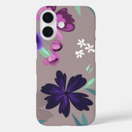 Funda iPhone 16 Hermoso follaje pintado a mano