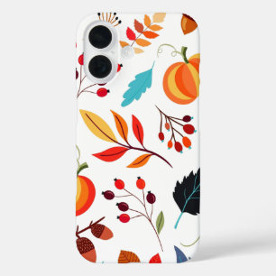 Funda iPhone 16 Hermoso patrón otoñal