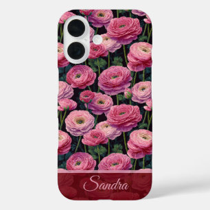 Funda iPhone 16 Hermoso Regalo para Damas de Honor Flor Ranunculus