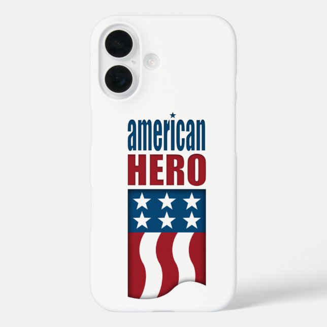 Funda iPhone 16 Hero Veteranos Militares Estadounidenses (Reverso )