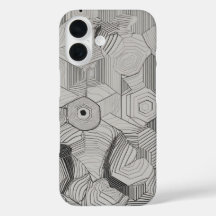 Hexagons concéntricos Línea de arte