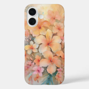 Funda iPhone 16 Hibiscus Dreamy Hawaiian