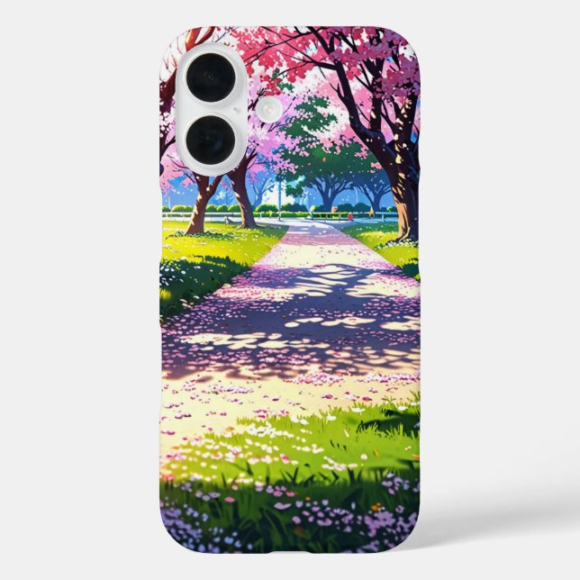 Funda iPhone 16 Hidden Cherry Blossom Grove (Reverso )
