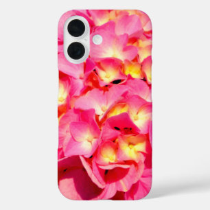 Funda iPhone 16 Hidrangea rosa Flor rosa rosa floral rosa