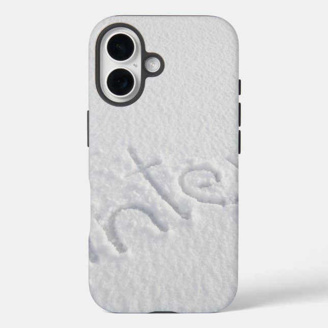 Funda iPhone 16 Hielo y nieve texturados (Reverso )