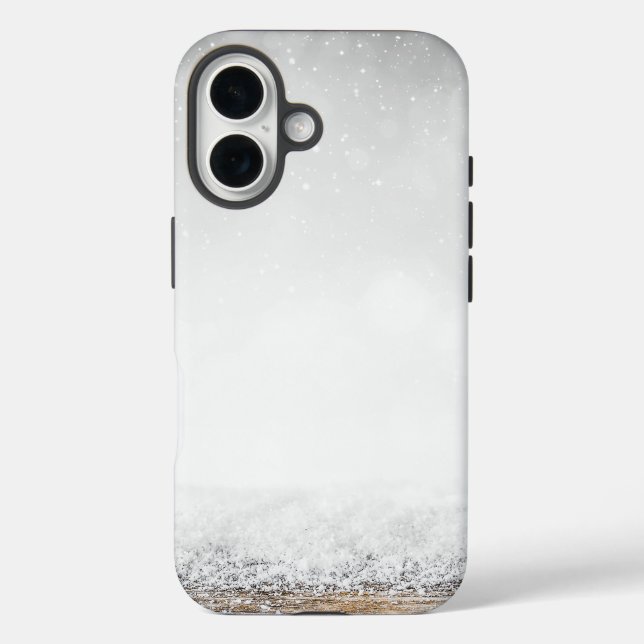 Funda iPhone 16 Hielo y nieve texturados (Reverso )
