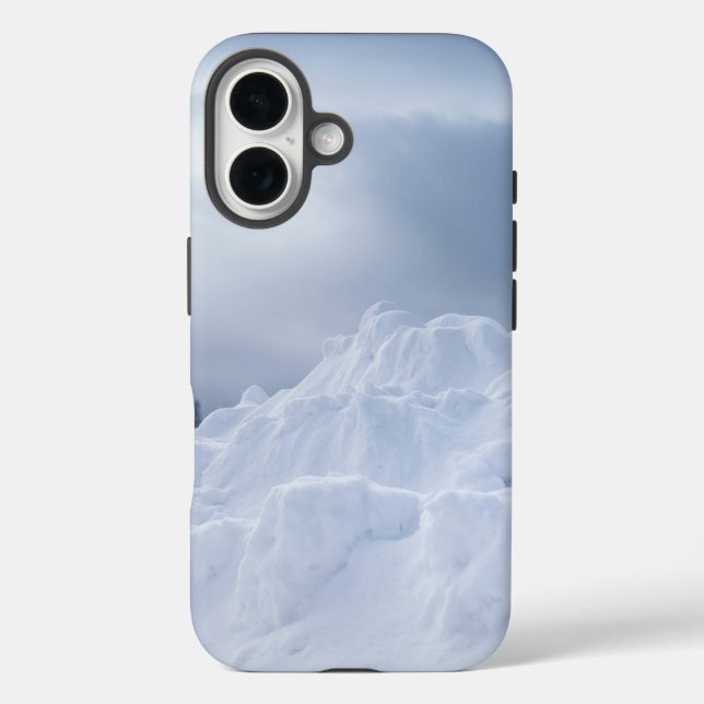 Funda iPhone 16 Hielo y nieve texturados (Reverso )