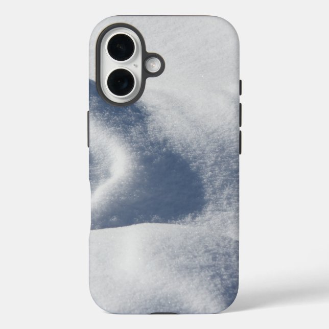 Funda iPhone 16 Hielo y nieve texturados (Reverso )