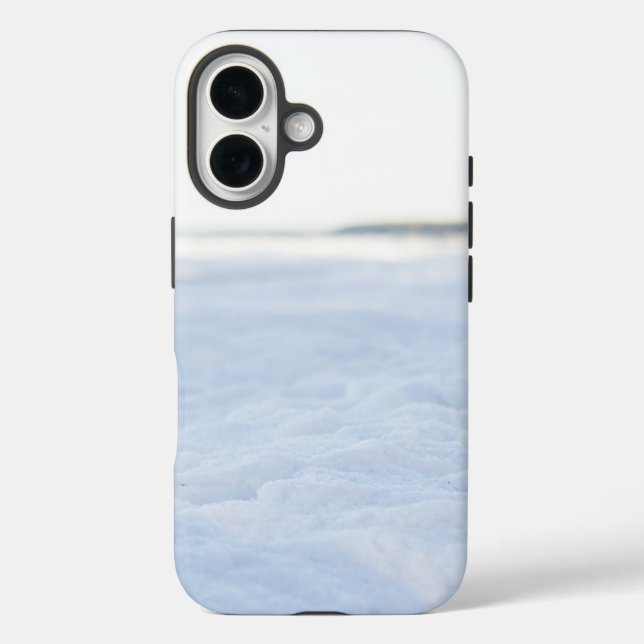 Funda iPhone 16 Hielo y nieve texturados (Reverso )